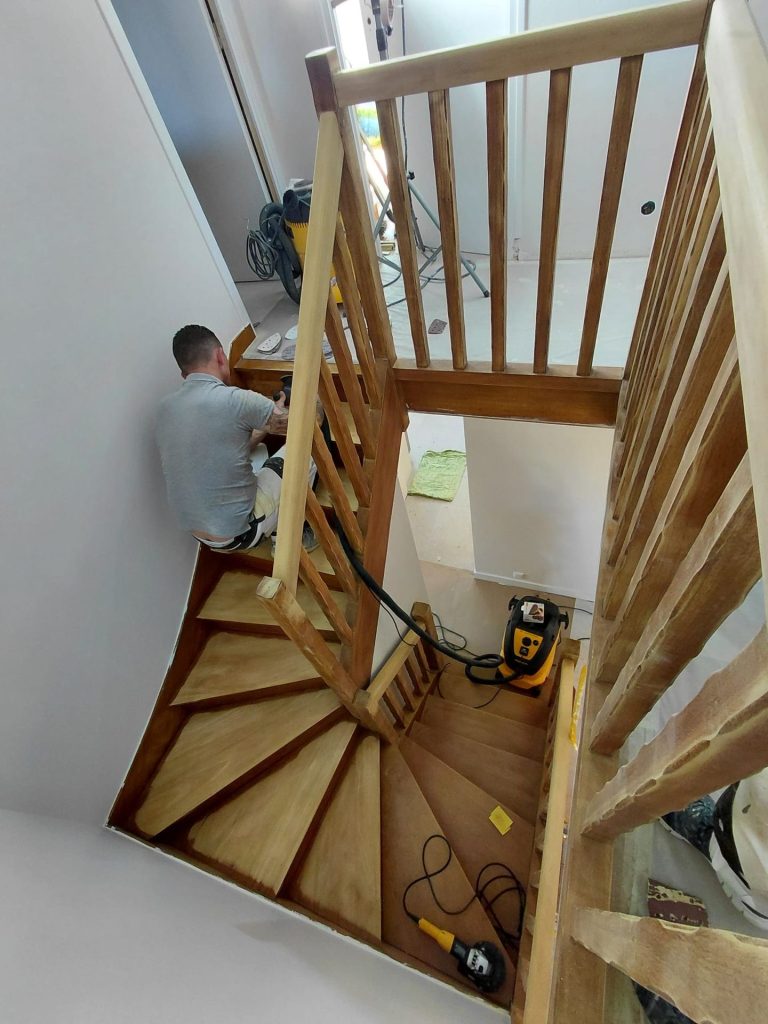 Rénovation d’un escalier à Lanester - Avant