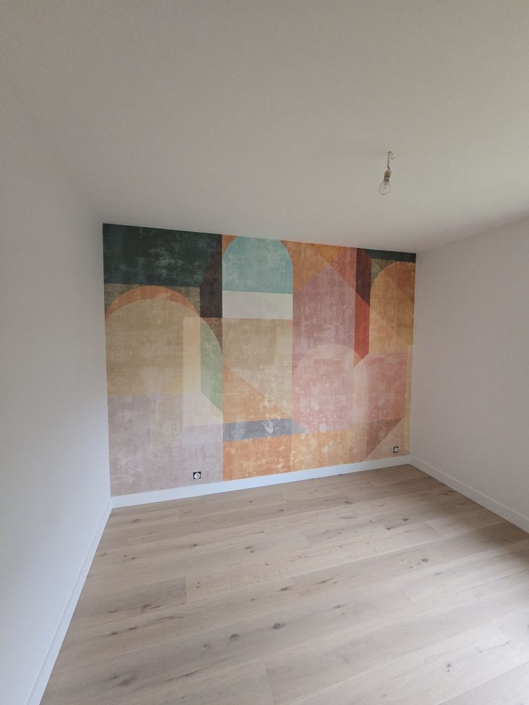 Remise en peinture et pose de papier peint à Mellac 2